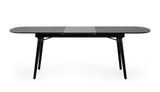 Addax Modern Black Extendable Dining Table