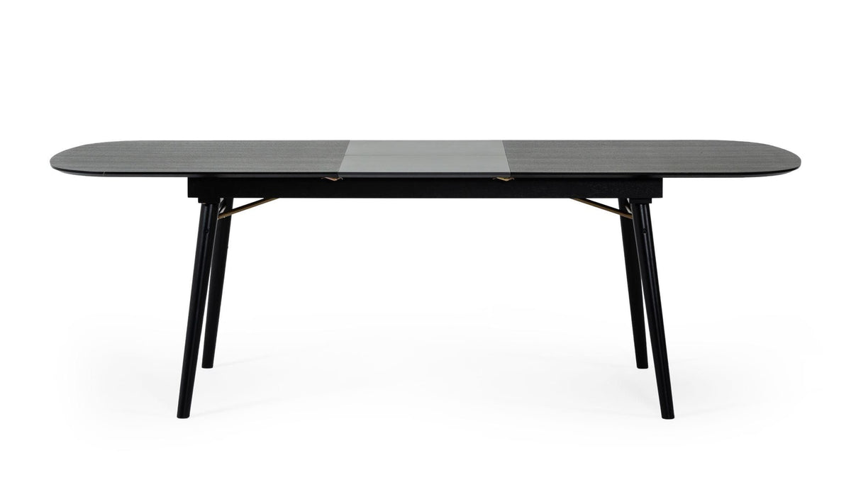 Addax Modern Black Extendable Dining Table
