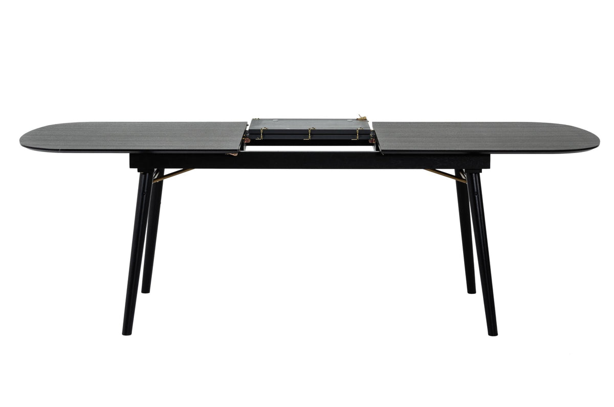 Addax Modern Black Extendable Dining Table