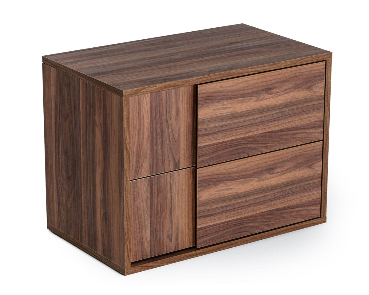 Asus Italian Modern Walnut Nightstand