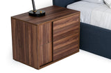Asus Italian Modern Walnut Nightstand