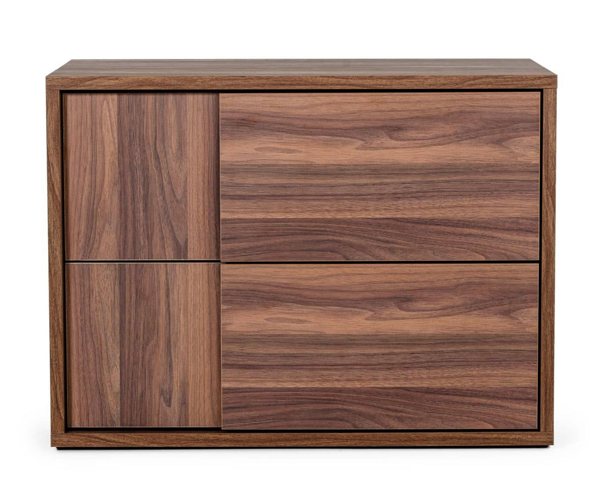 Asus Italian Modern Walnut Nightstand
