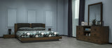 Fantasia Contemporary Dark Walnut Nightstand