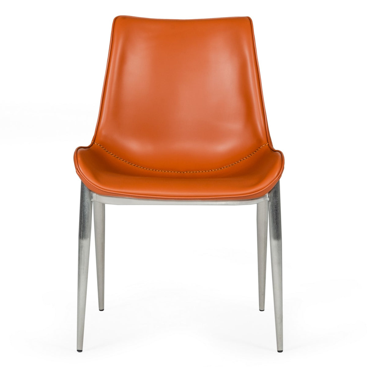 Holt Modern Cognac Eco-Leather Dining Chair (Set of 2)