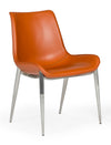 Holt Modern Cognac Eco-Leather Dining Chair (Set of 2)