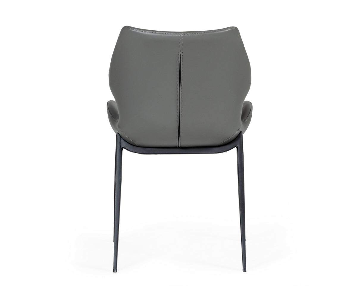 Instone Industrial Grey Eco-Leather Dining Chair (Set of 2)