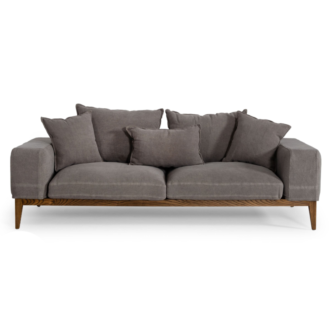 Corina Modern Grey Fabric Sofa