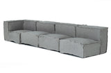 Navstar Contemporary Grey Fabric Modular Sectional Sofa