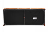Naylor Modern Brown Italian Leather Split Sofa