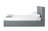 Juliana Queen Italian Modern Dark Grey Upholstered Bed