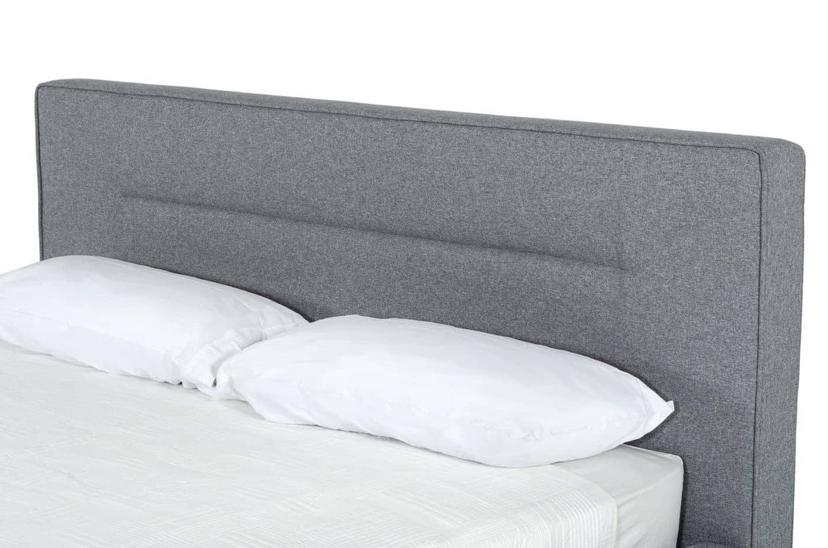 Juliana Eastern King Italian Modern Dark Grey Upholstered Bed