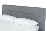 Juliana Eastern King Italian Modern Dark Grey Upholstered Bed