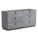 Buckley Grey & Black Stainless Steel Bedroom Set