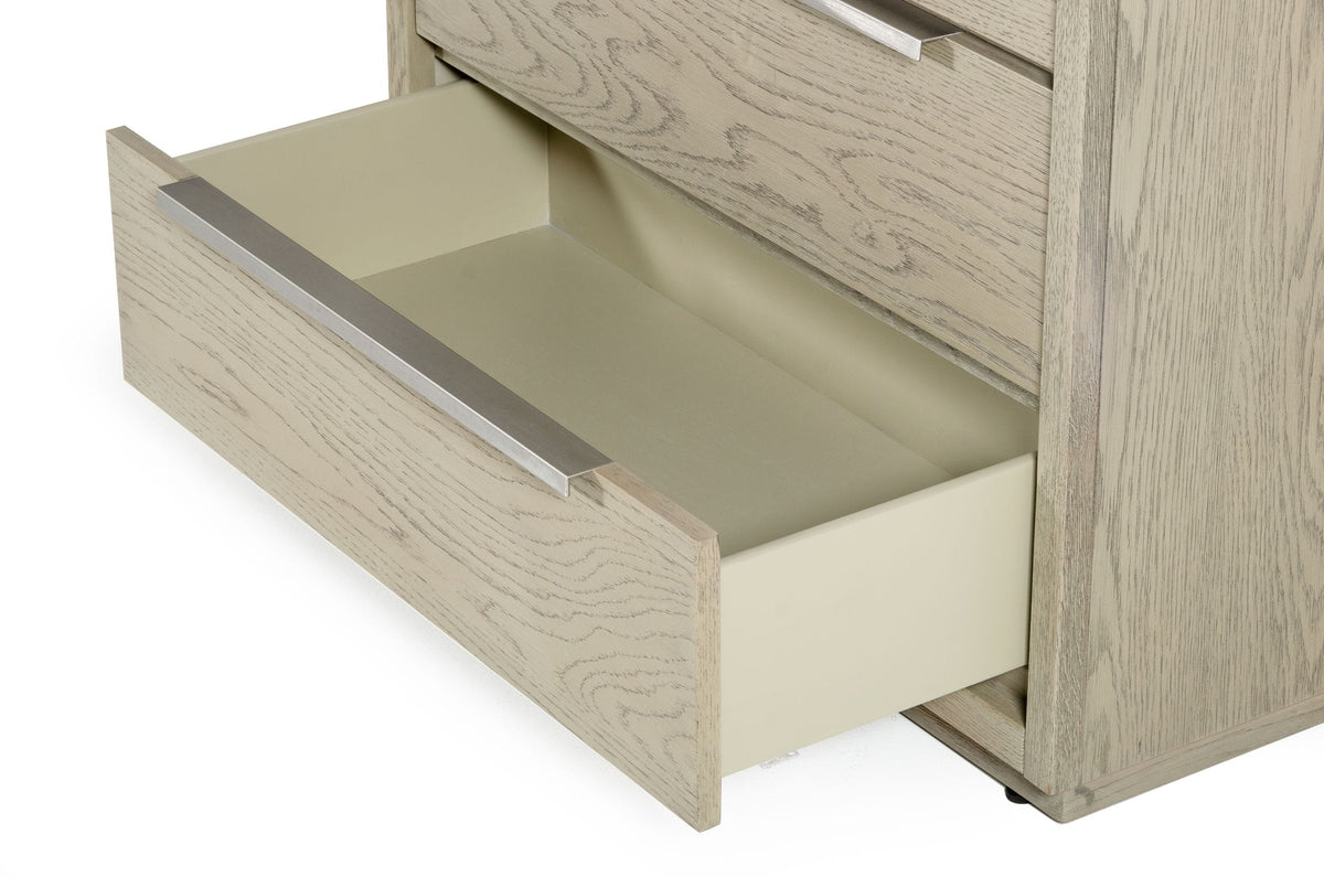 Samson Contemporary Grey and Silver Chest