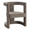 Kendra Modern Grey Fabric Accent Chair