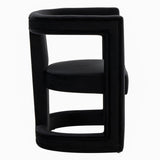 Kendra Modern Black Fabric Accent Chair