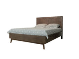 Daisy Mid-Century Dark Acacia Bed