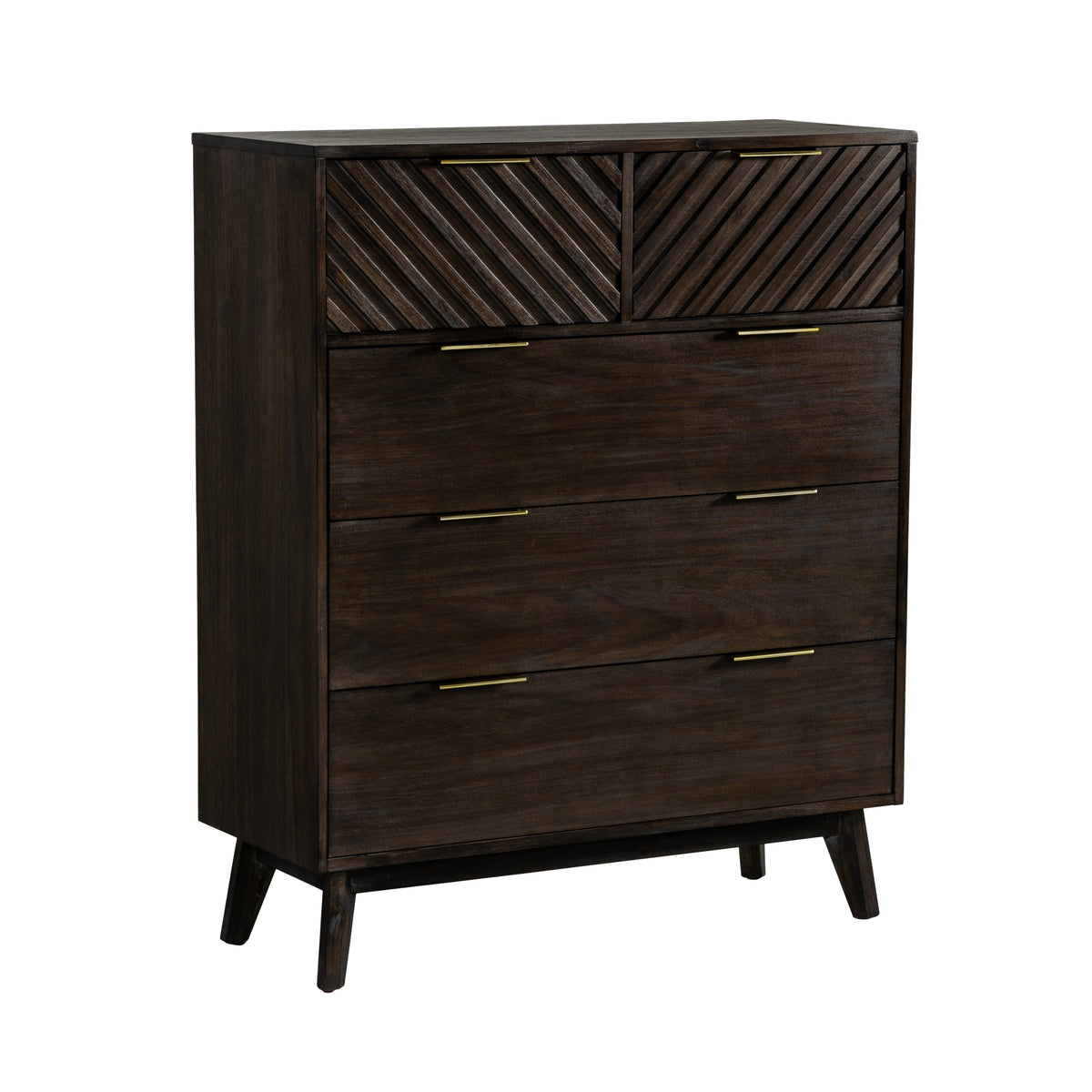 Modrest Daisy Mid Century Dark Acacia Chest