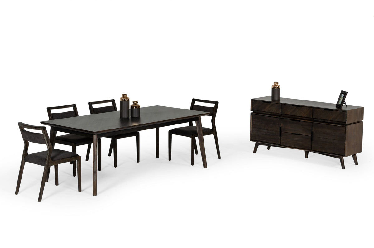 Roger Mid Century Acacia Dining Table