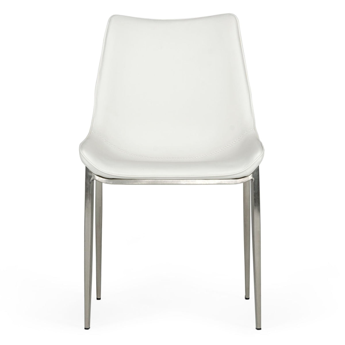 Frasier Modern White Eco-Leather Dining Chair (Set of 2)
