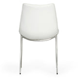 Frasier Modern White Eco-Leather Dining Chair (Set of 2)