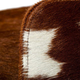 Belvista Modern Brown Cowhide Ottoman