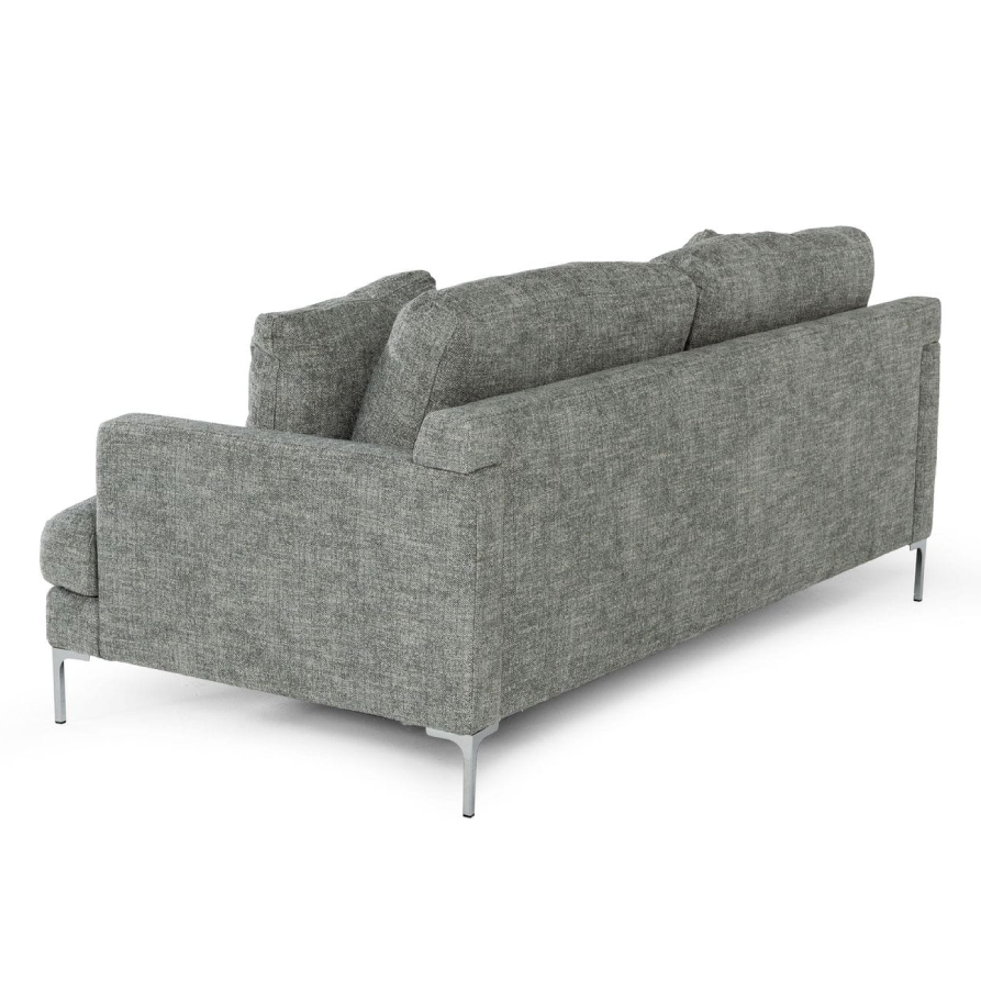 Janina Modern Dark Grey Fabric Sofa