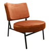 Sami Modern Orange Velvet Accent Chair