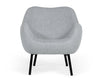Peyton Modern Grey Fabric Accent Chair