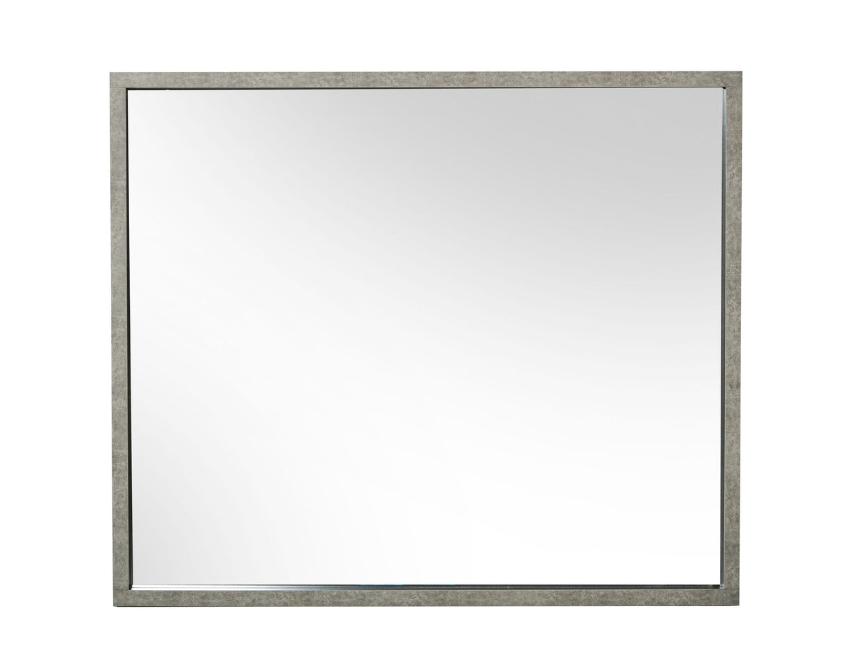 Boston Modern Faux Concrete Mirror
