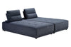 Glendale Modern Blue Fabric Modular Sectional Sofa