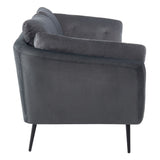 Cody Modern Dark Grey Fabric Sofa