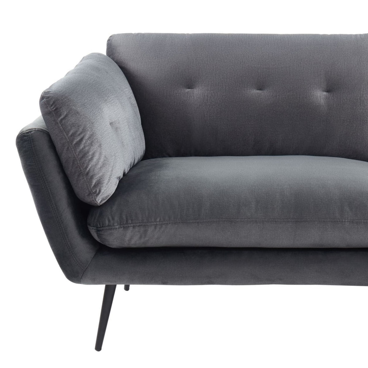 Cody Modern Dark Grey Fabric Sofa