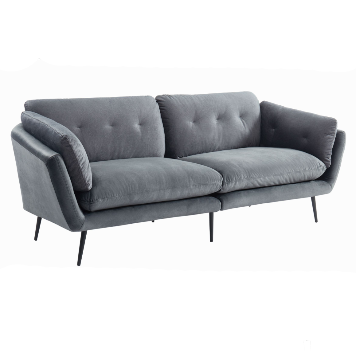 Cody Modern Dark Grey Fabric Sofa