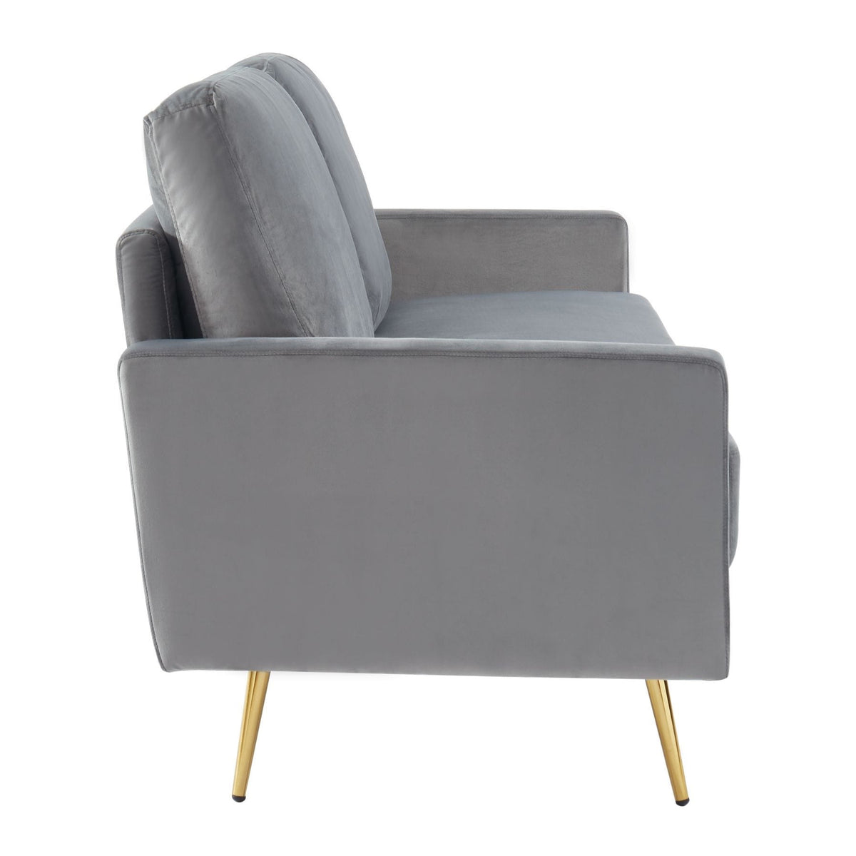 Huffine Modern Grey Fabric Sofa