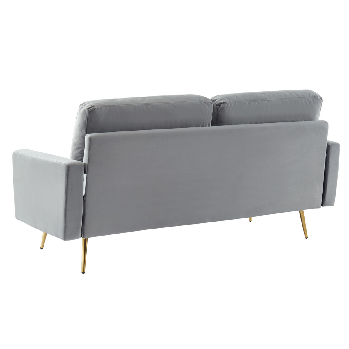Huffine Modern Grey Fabric Sofa