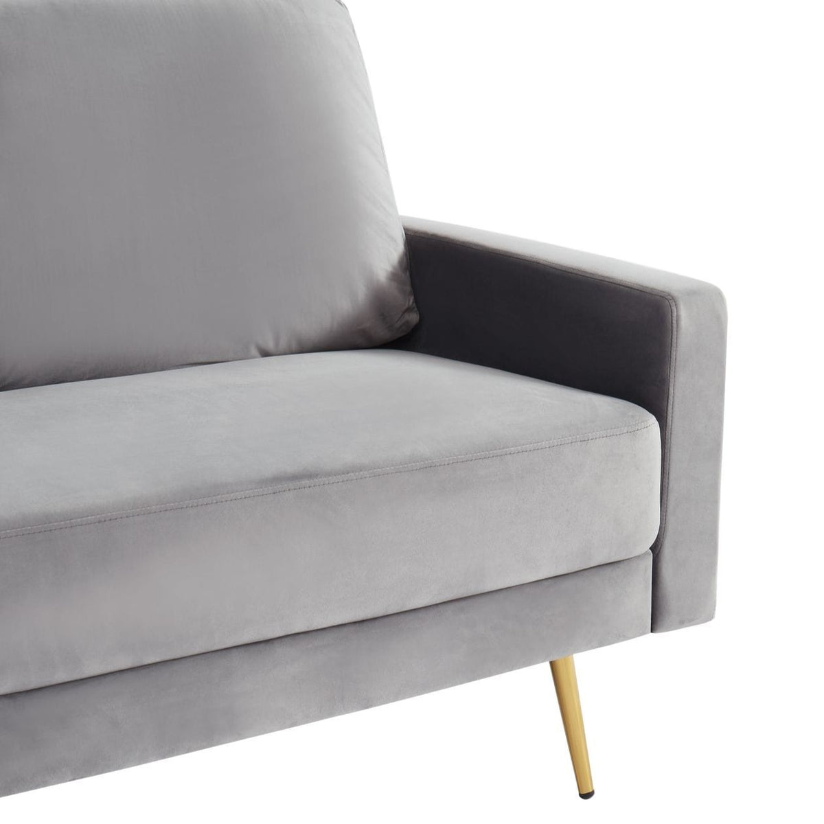 Huffine Modern Grey Fabric Sofa