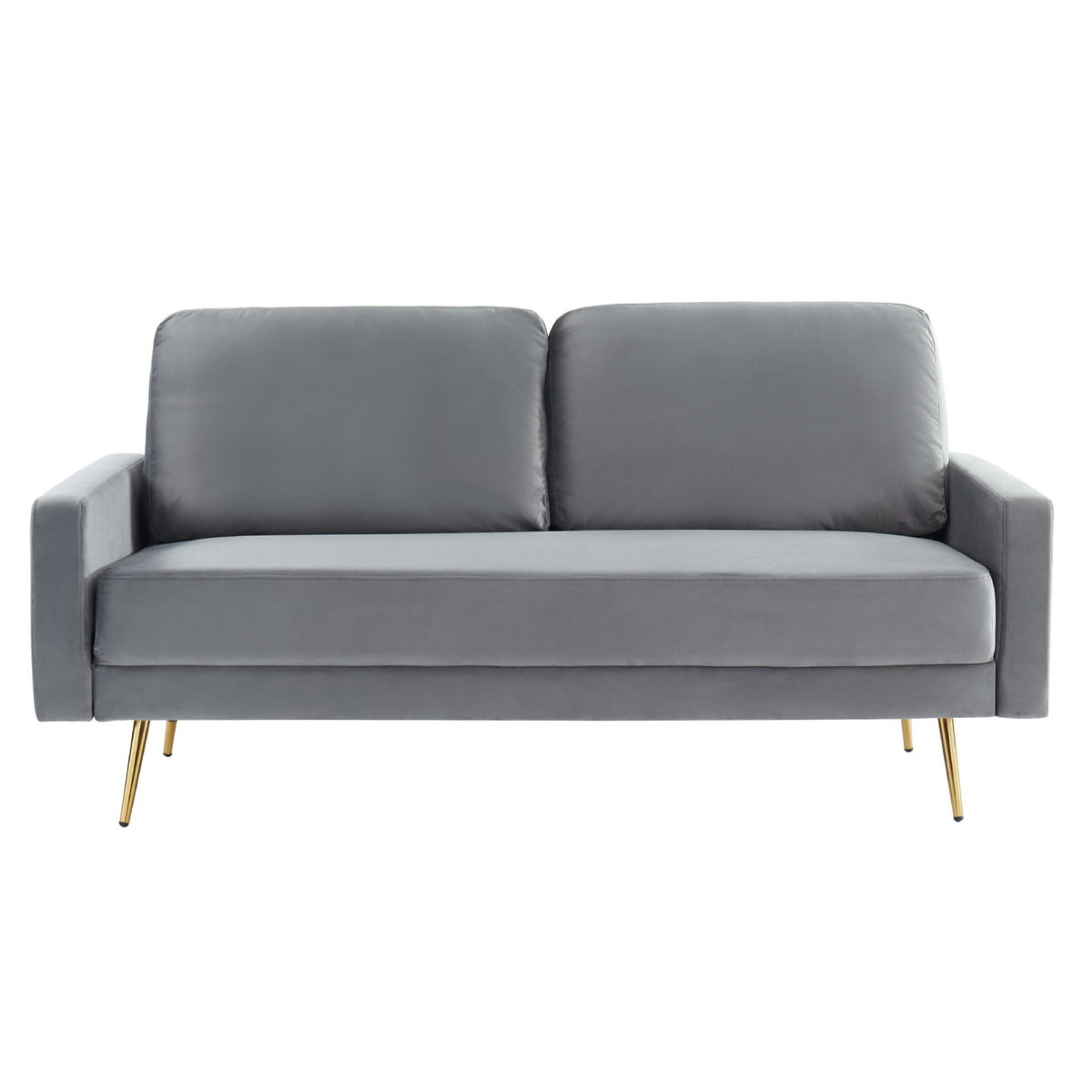 Huffine Modern Grey Fabric Sofa
