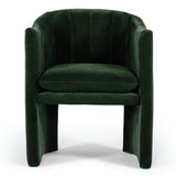 Danube Modern Jade Green Fabric Dining Chair