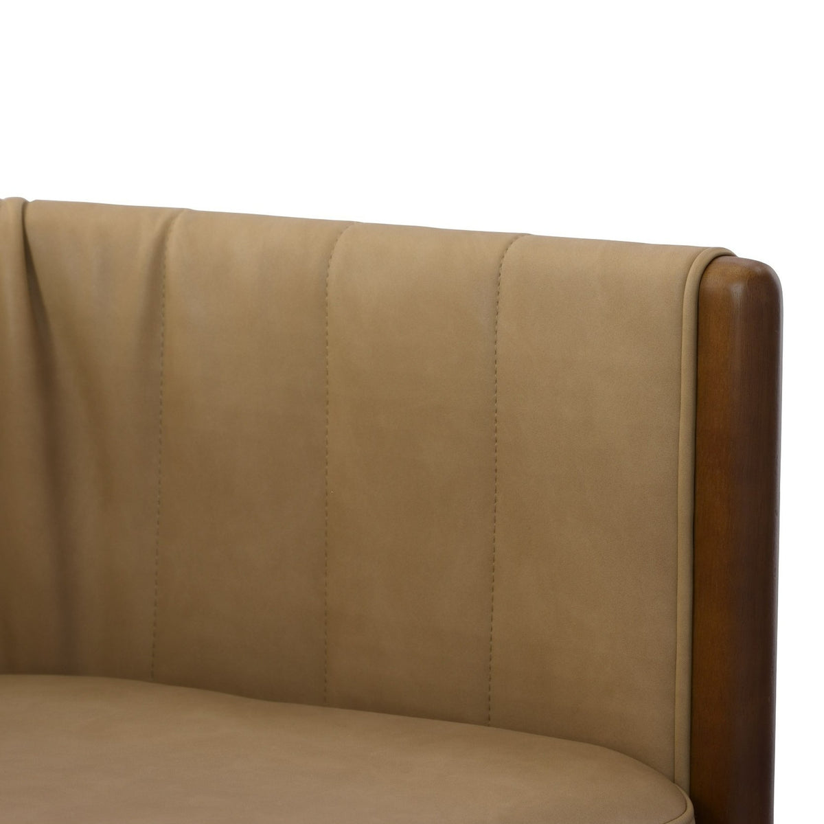 Elati Tan Vegan Leather Dining Chair