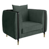Oswego Modern Dark Green Jade Accent Chair
