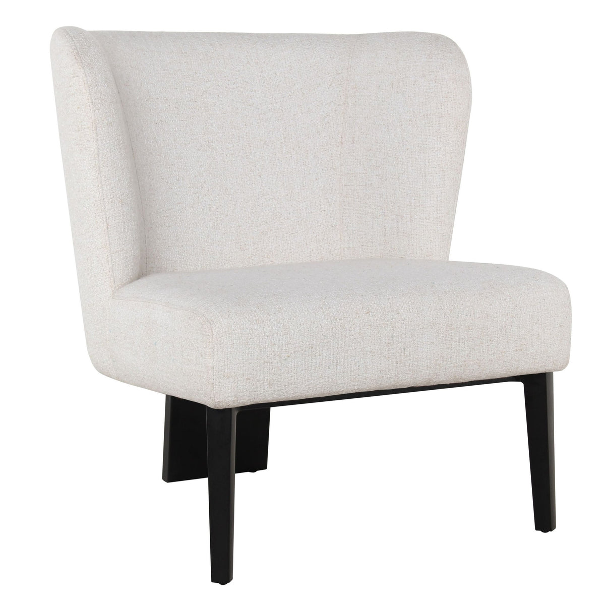 Ladean Modern White Accent Chair
