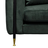 Oswego Modern Dark Green Jade Sofa