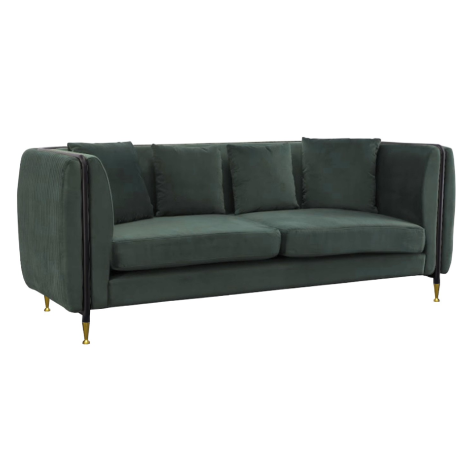 Oswego Modern Dark Green Jade Sofa