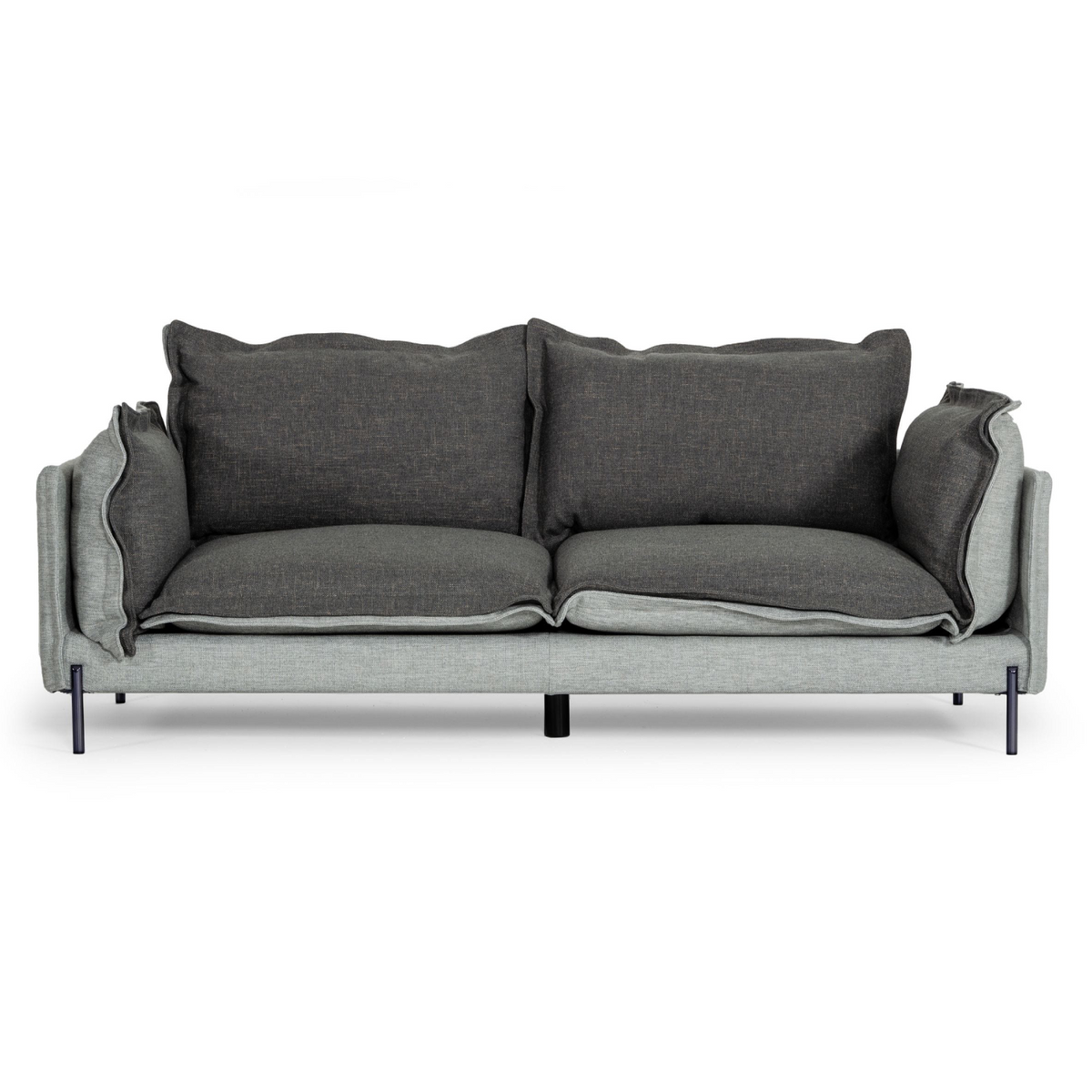 Mars Modern Grey & Dark Grey Fabric Sofa