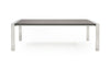 Mielcasa | Grey Modrest Fauna Modern Elm Grey & Stainless Steel Chrome Dining Table | SKU VGBBBN-2T-GREY-DT | MPN: 77965 | Free Delivery & Free Return