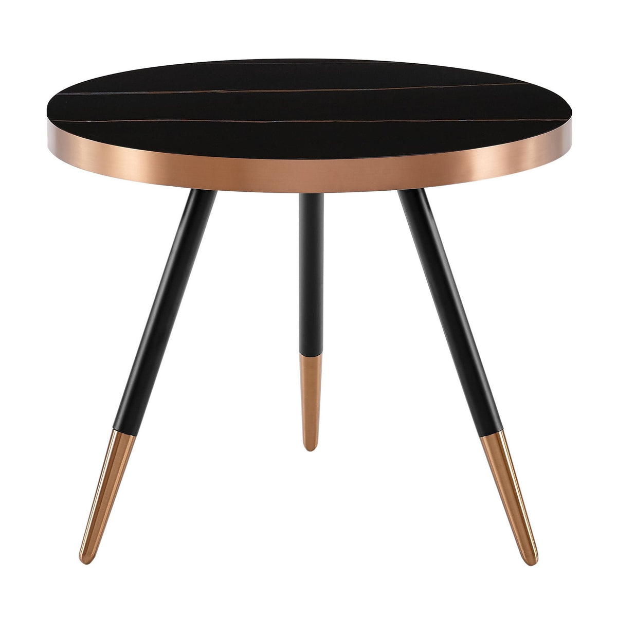 Cayson Modern Black Ceramic Small Coffee Table