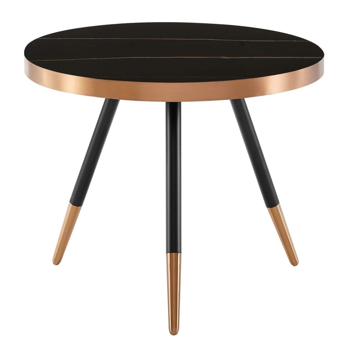 Cayson Modern Black Ceramic Small Coffee Table