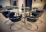 Allie Contemporary Black Leatherette Dining Chair