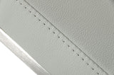 Folsum Modern Light Grey & Brushed Stainless Steel Adjustable Bar Stool